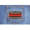 Fallen Firefighter Memorial Patch | Embroidered Patches Fallen Firefighter Memorial Patch shown on jeans
