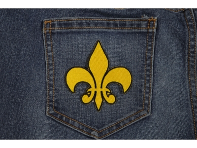 Fleur De Lis Patch Yellow