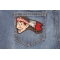 Funny Cartoon Indian Patch shown on jeans
