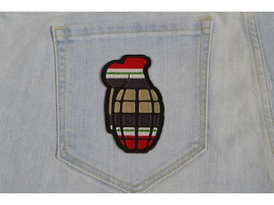 Grenade Patch Iraq War Colors | US Iraq War Military Veteran Patches