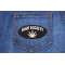 High Society Patch | Embroidered Pot Patches High Society Funny Iron on Patch shown on jeans