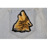 Howling Wolf Small Patch | Embroidered Patches