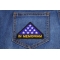 In Memoriam Folded Flag Patch shown on jeans