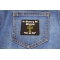 In Memory Of Jesus Son Of God Patch | Embroidered Patches In Memory Of Jesus Son Of God Patch shown on jeans