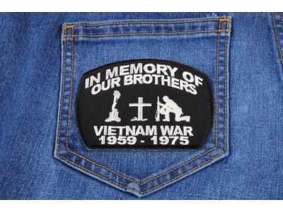 In Memory Of Our Brothers Vietnam War Patch | US Military Vietnam Veteran Patches