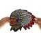 Indian Chief Patch, Large Indian Patches shown on hand for size comparison
