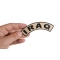 Iraq Small Arm Rocker Patch Iraq Small Arm Rocker Patch shown on hand for size comparison