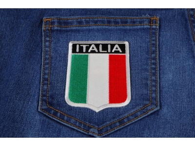 Italia Shield Patch | Embroidered Patches