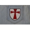 Knights Templar Shield Patch shown on jeans