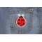 Lady Bug Iron On Patch Lady Bug Iron On Patch shown on jeans