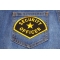 Medium Size Security Officer Shoulder Patch shown on jeans