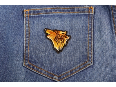 Mini Wolf Head Patch