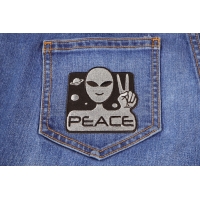 Peace Alien Fun Patch | Embroidered Patches Peace Alien Fun Patch | Embroidered Patches