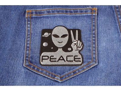 Peace Alien Fun Patch | Embroidered Patches