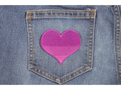 Pink Heart Patch | Embroidered Patches