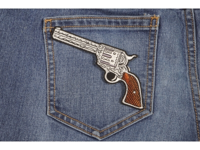 6 Shooter Pistol Patch Left Patch | Embroidered Patches
