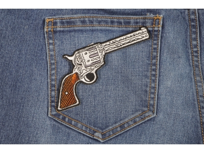 6 Shooter Pistol Gun Patch Right | Embroidered Patches