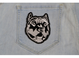 Small Pitbull Patch | Embroidered Patches