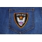 Police Patch | Embroidered Patches Police Patch shown on jeans