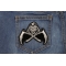 Reaper Scythe Patch Reaper Skull Scythe Patch shown on jeans