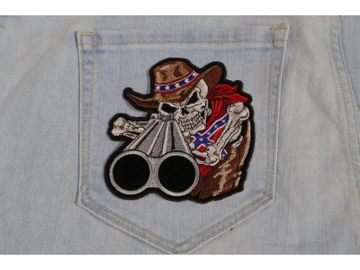 Rebel Cowboy With Shotgun Patch | Embroidered Patches