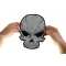Large Reflective Skull Patch For Jackets | Embroidered Patches Reflective Skull Patch, Large Skull Patches for Biker Jackets shown on hand for size comparison