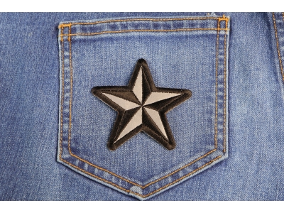 Reflective Nautical Star Patch | Embroidered Patches