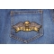 Ride Free Skull and Wings Patch Ride Free Skull and Wings Patch shown on jeans