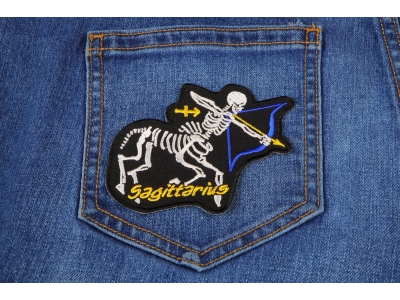 Sagittarius Skull Zodiac Sign Patch
