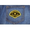 Security Officer Patch | Embroidered Patches Security Officer Name Tag Patch shown on jeans