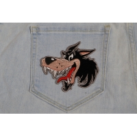 Small Cartoon Wolf Patch | Embroidered Patches Small Cartoon Wolf Patch | Embroidered Patches