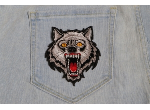 Small Wolf Patch | Embroidered Patches