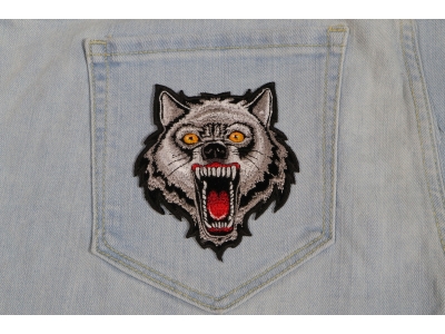 Small Wolf Patch | Embroidered Patches