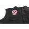 Sugar Skull Patch, Skull Patches shown on leather vest