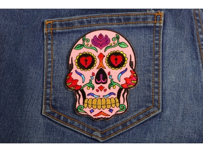 Sugar Skull Pink Patch