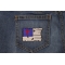 Tattered Christian Flag Patch Tattered Christian Flag Patch shown on jeans