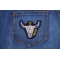 Taurus Skull Zodiac Sign Patch Taurus Skull Zodiac Sign Patch shown on jeans