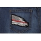 Thin Red Line American Tattered Flag Patch Thin Red Line American Tattered Flag Patch shown on jeans