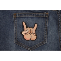 Tits And Rock On Fun Iron On Patch