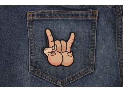 Tits And Rock On Fun Iron On Patch