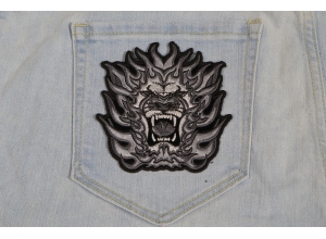 Tribal Lion Small Patch | Embroidered Patches