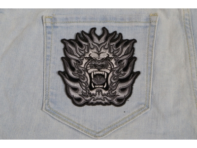 Tribal Lion Small Patch | Embroidered Patches
