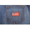 US Flag Patch Black Border 2 Inch US Flag Patch Black Border 2 Inch shown on jeans