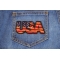 USA Vintage Patch Flag Patch | Embroidered Patches USA Vintage Patch Flag Patch shown on jeans