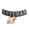 Veteran Lower Rocker Patch | US Military Veteran Patches Veteran Patch, Large Rocker Patches shown on hand for size comparison
