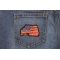 Vintage American Flag Patch | US Military Veteran Patches Vintage American Flag Patch shown on jeans