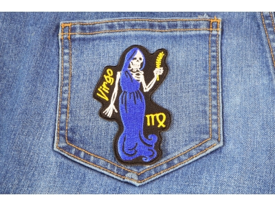 Virgo Skull Zodiac Patch