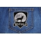 Wolfpack Patch With Howling Wolf Wolfpack Patch With Howling Wolf shown on jeans