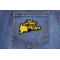 Yellow Lady Rider Rose Biker Patch Yellow Lady Rider Rose Biker Patch shown on jeans