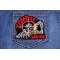 Zombie Sniper Small Patch shown on jeans